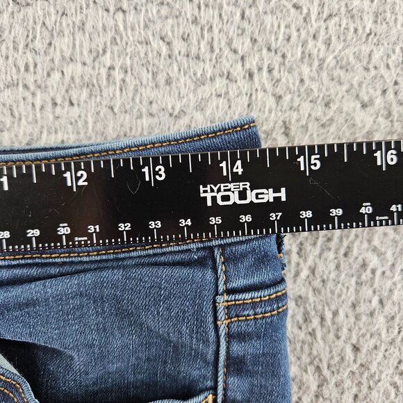 American‎ Eagle Shorts Womens 6 Denim Super Stretch Jegging Cut Off Distressed - Picture 10 of 15